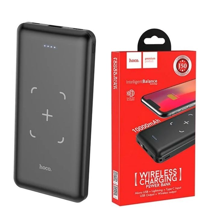 Hoco Wireless Charger 10000 mAh black