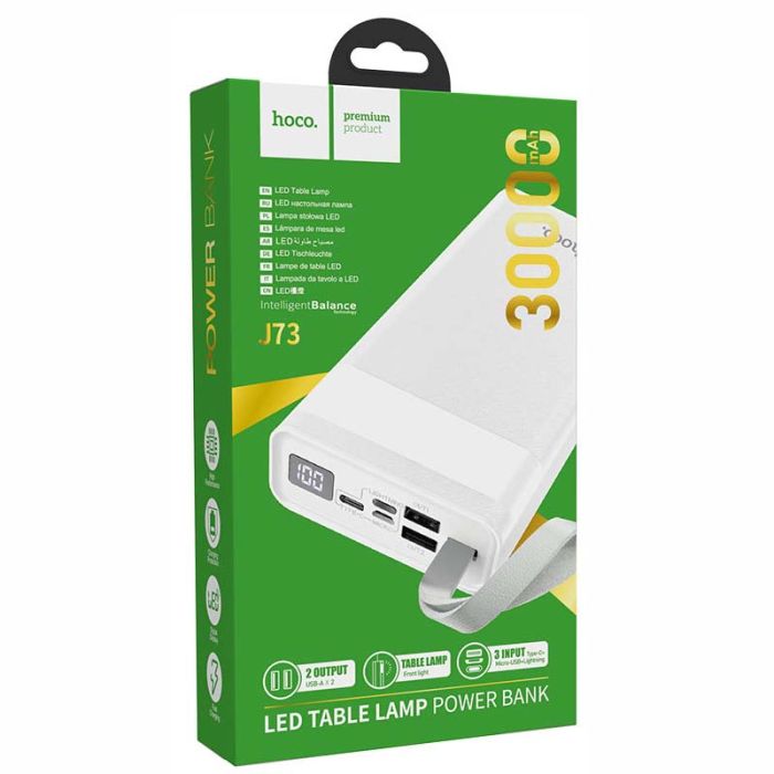 Hoco J73 Powerful 30000 mAh Білий