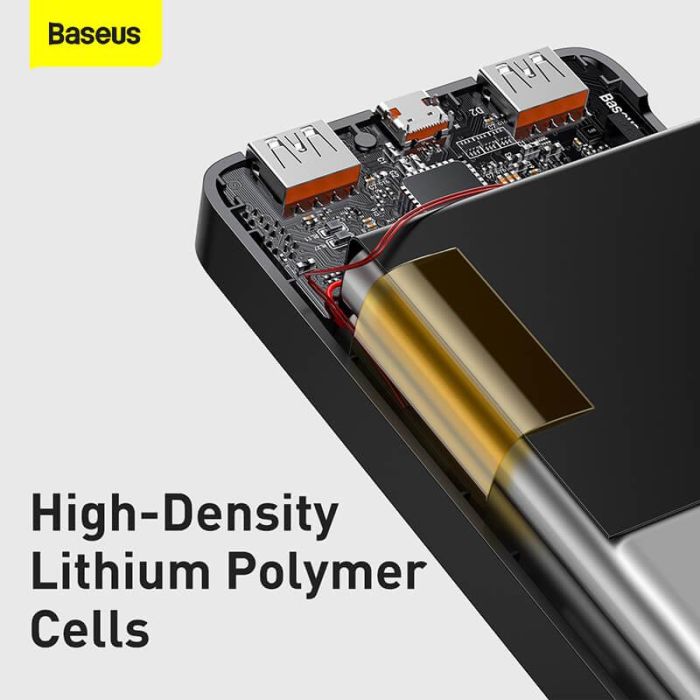 Baseus Bipow Digital Display 20000 mAh | 2USB / 1Type-C, PD / QC, 20W, 3A |. Black
