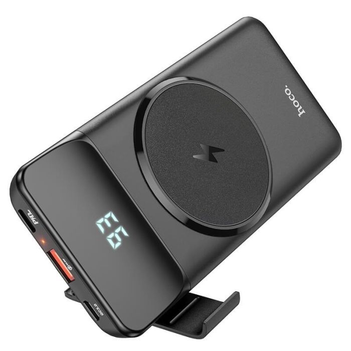 Hoco 10000 mAh magnetic wireless fast charging 1xUSB/1xType-C, 15W Qi, 22,5W, 3A, QC/PD|