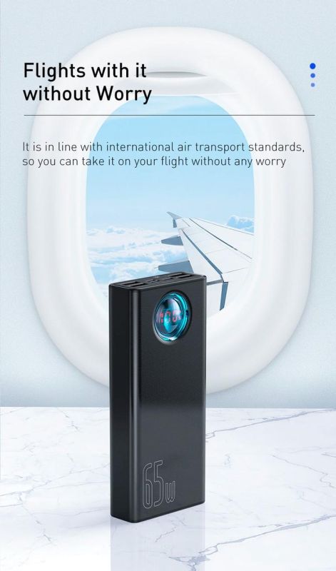 Baseus Amblight Quick Charge 65W 30000 mAh Black (PPLG-A01)
