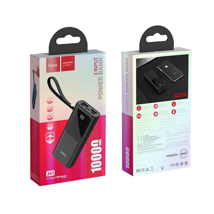 Hoco J41 Treasure 10000 mAh Чорний