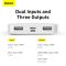 Baseus 10000 mAhBipow Digital Display | 2USB / 1Type-C, 3A / 15W, QC |. White