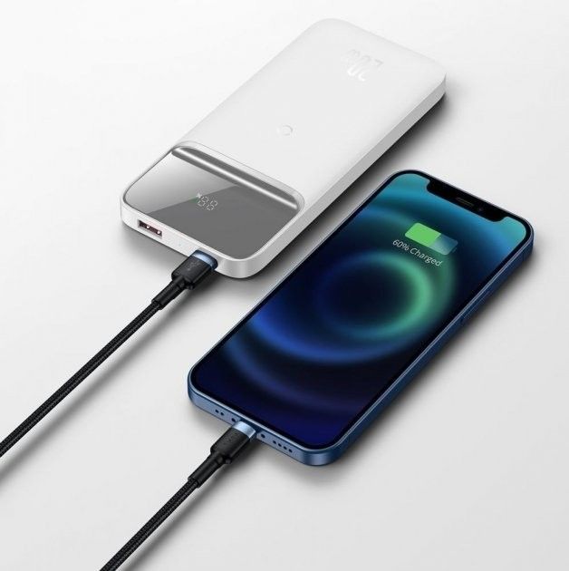 Baseus Quick Charge 10000 mAh 20W з швидкою бездротовою зарядкою для Android/iOS White