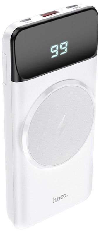 Hoco 10000 mAhBobby magnetic (1USB/1Type-C, 15W, QC/PD). White