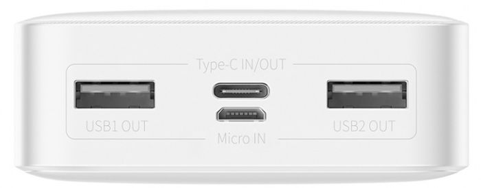 Baseus Bipow 20000 mAh 15 W White (PPDML-J02)