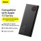 Baseus Adaman Metal Digital Display 10000 mAh (2USB/Type-C/Lightning, 22.5W/5A). Black