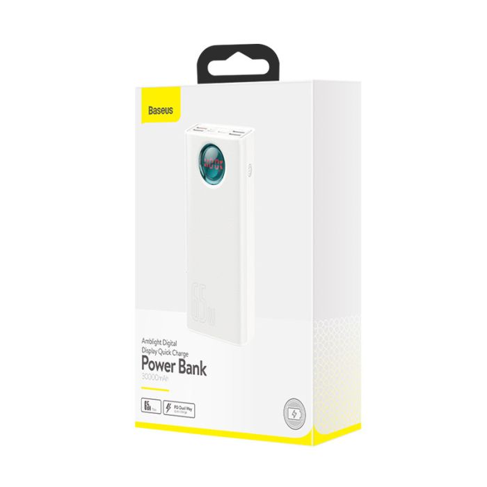 Baseus Amblight Quick Charge 65W 30000 mAh White (PPLG-A02)