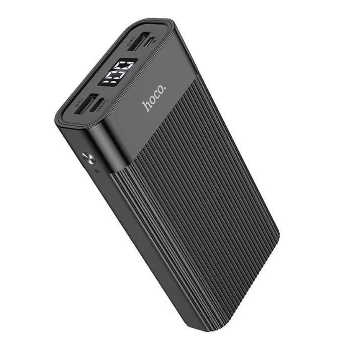 Hoco Premium J85 Type-C, USB, Micro-USB (2A, 20000 mAh, USB Type-С, портативна зарядка) powerbank - Чорний