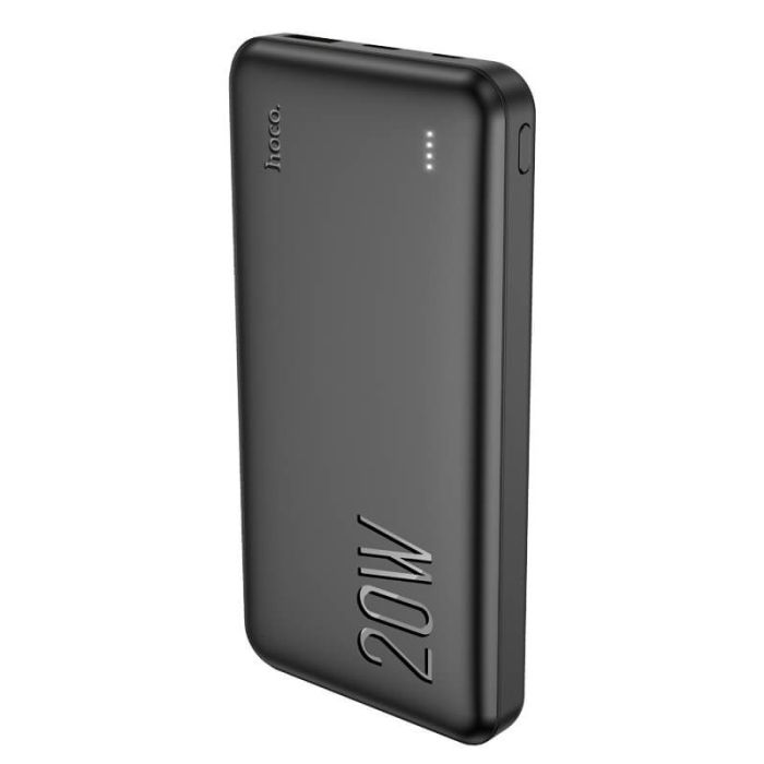 Hoco Tacker J87 10000 mAh |1USB/1Type-C, 20W/3A, QC/PD| Black з швидкою зарядкою (J87B)