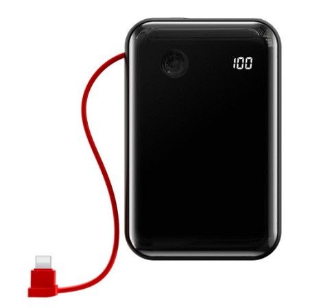 Baseus Mini S Digital Display 3A 10000 mAh With IP Cable PPXF-E01 Black