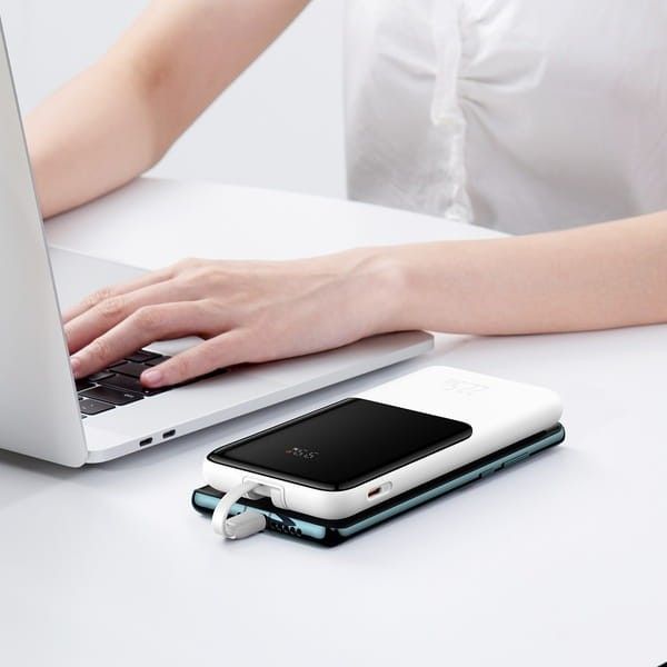 Baseus Elf Digital Display Fast Charge 10000 mAh 22.5W PPJL010002 White