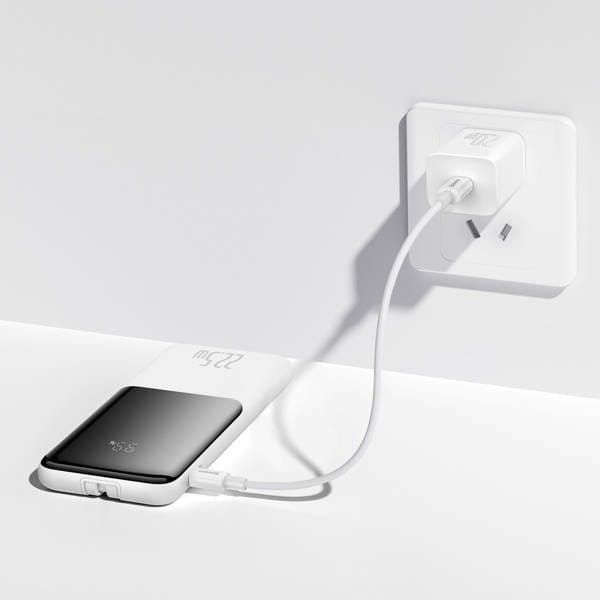 Baseus Elf Digital Display Fast Charge 10000 mAh 22.5W PPJL010002 White