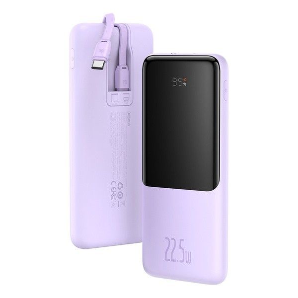 Baseus Elf Digital Display Fast Charge 10000 mAh 22.5W PPJL010005 Purple