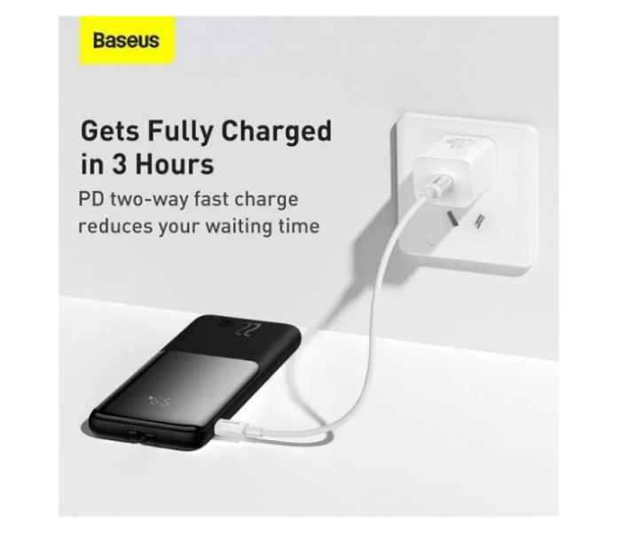 Baseus Elf Digital Display Fast Charge 10000 mAh 22.5W PPJL010001 Black