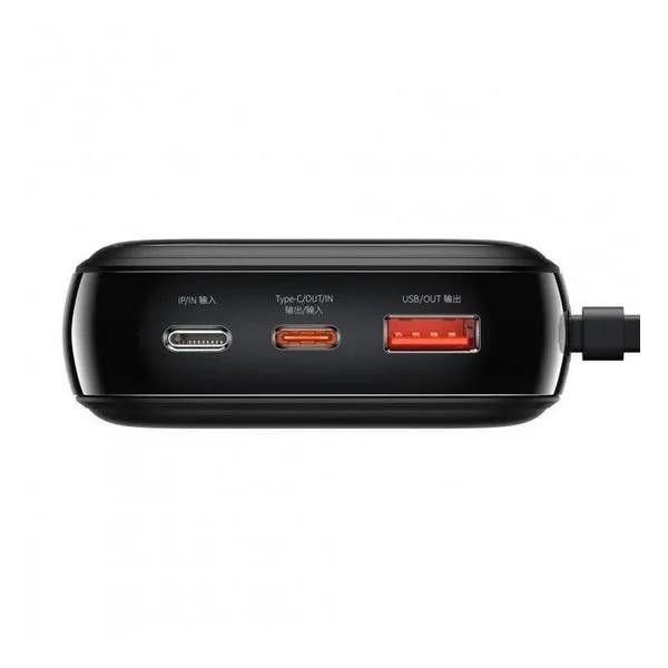 Baseus Qpow Pro на 20 Ватів 10000 mAh з вбудованим зарядним кабелем LED-дисплеєм