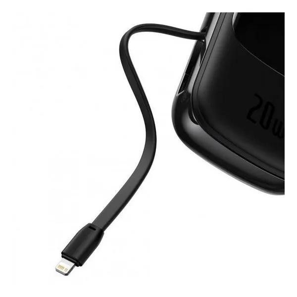 Baseus Qpow Pro на 20 Ватів 10000 mAh з вбудованим зарядним кабелем LED-дисплеєм
