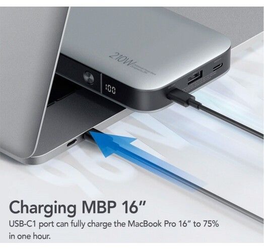 Xiaomi ZMI No. 20 Model 25000 mAh 210W Backup Battery (QB826G) Grey