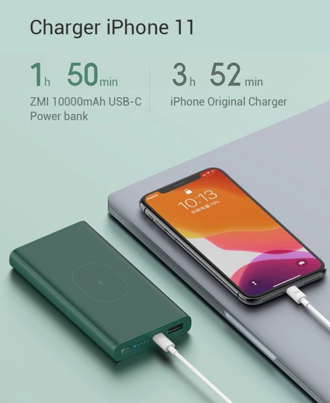 Xiaomi ZMI 10000 mAh 22.5W Wireless Charger ( WPB01 ) Green ( )