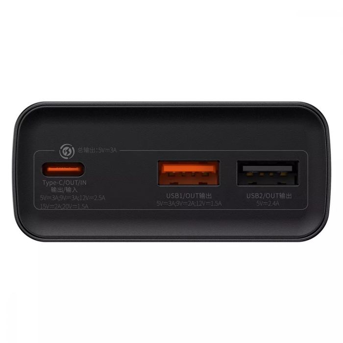 Baseus Adaman Metal Display 20000 mAh 30W Quick Charge для iPhone/Samsung/Xaomi/Huawei