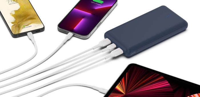 Belkin BPB012BTBL 20000 mAh 15W Dual USB, USB-C Blue