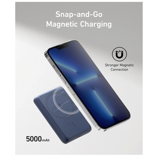 Anker 521 PowerCore Magnetic 5K 5000 mAh Blue (A1619)