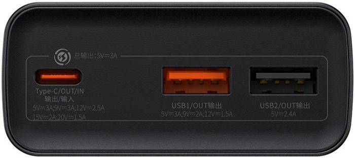 Baseus Adaman Metal 10000 mAh 30W Black (PPAD040101)