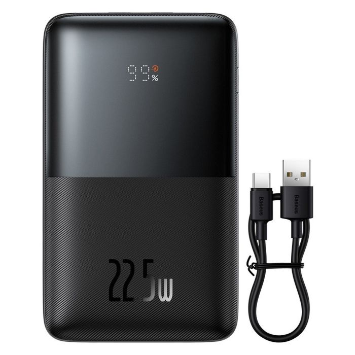 Baseus 20000 mAh 22,5 Вт USB Чорний