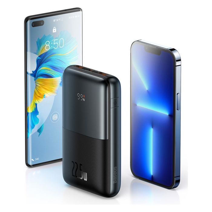 Baseus 20000 mAh 22,5 Вт USB Чорний