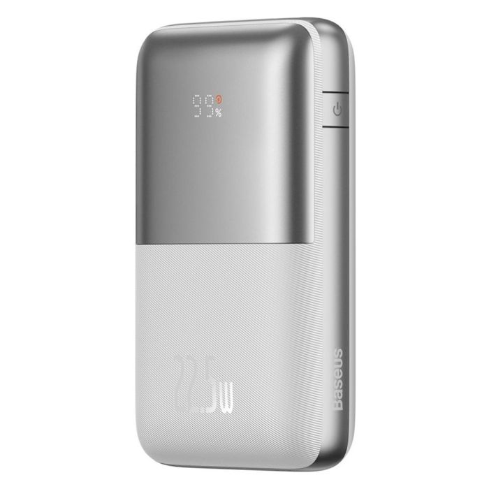 Baseus Bipow Pro Digital Display 20000 mAh |2xUSB, 1xType-C, 22.5W/5A, PD/QC|white