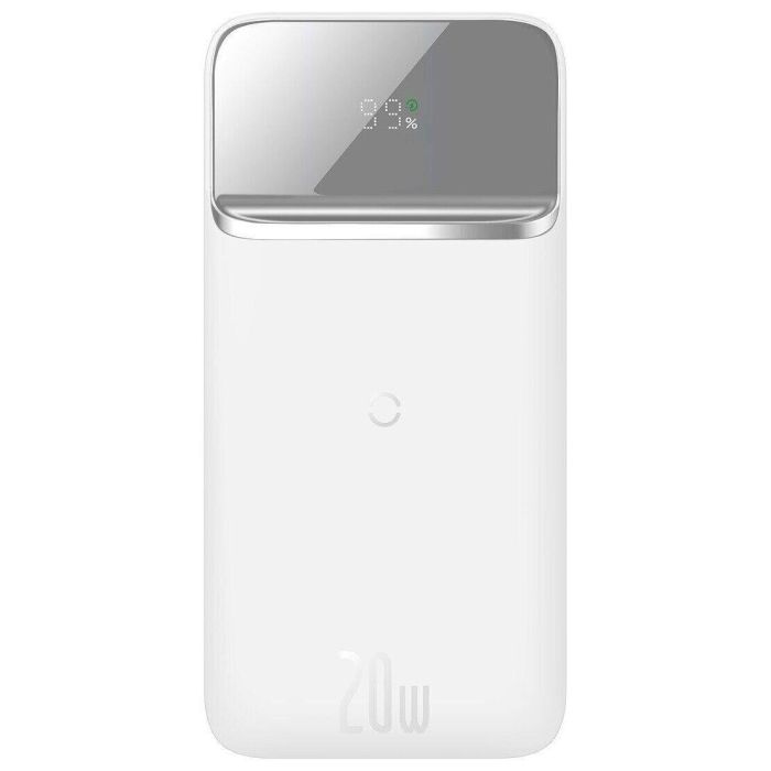 Baseus Quick Charge 10000 mAh 20W з швидкою бездротовою зарядкою для Android/iOS White