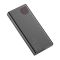 Baseus Adaman Metal Digital Display 20000 mAh 22.5W Quick Charge для iPhone/Samsung/Xaomi/Huawei Черний