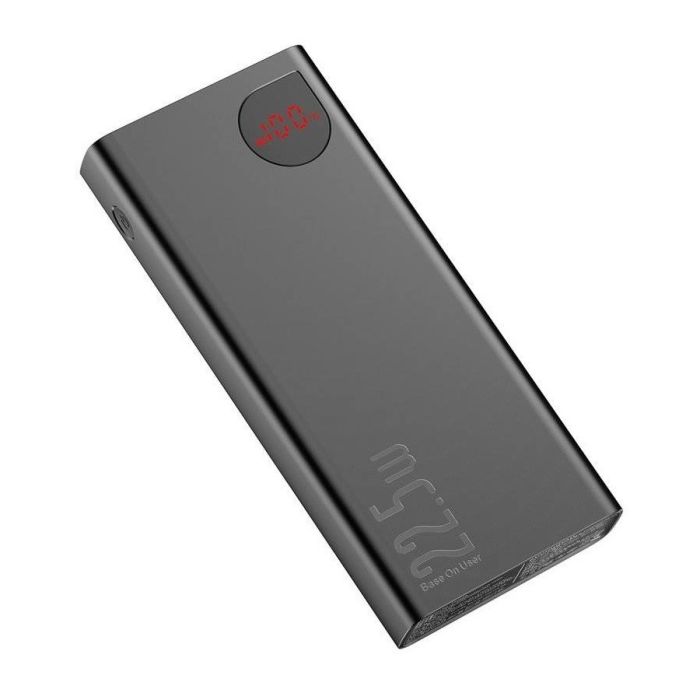 Baseus Adaman Metal Digital Display 20000 mAh 22.5W Quick Charge для iPhone/Samsung/Xaomi/Huawei Черний