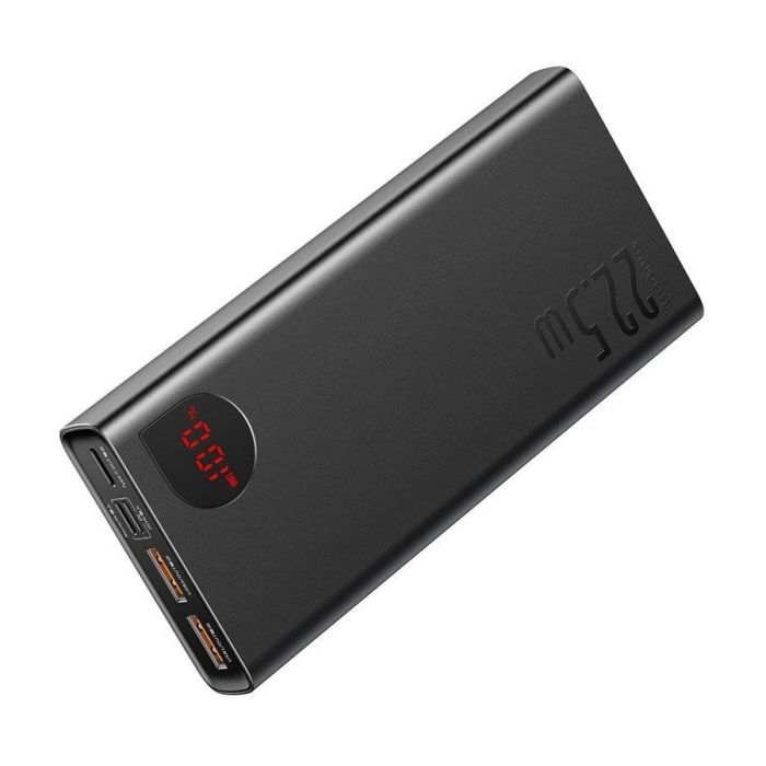 Baseus Adaman Metal Digital Display 20000 mAh 22.5W Quick Charge для iPhone/Samsung/Xaomi/Huawei Черний