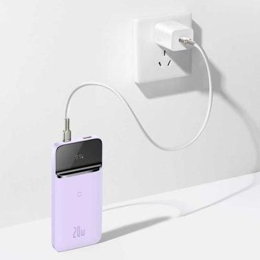 Baseus  Magnetic Wireless Quick Charging 20W 10000 mAh PPCX010005 Purple