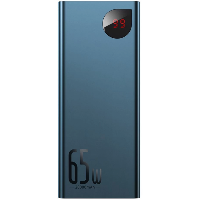 Baseus Adaman Metal Digital 20000 mAh 65W, Blue (QC3.0 PD3.0) (PPIMDA-D03)