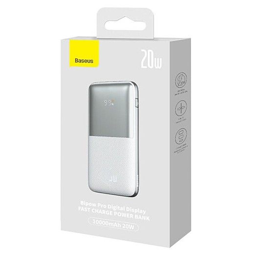 Baseus Bipow Pro 10000 mAh 20W (PPBD040101) White