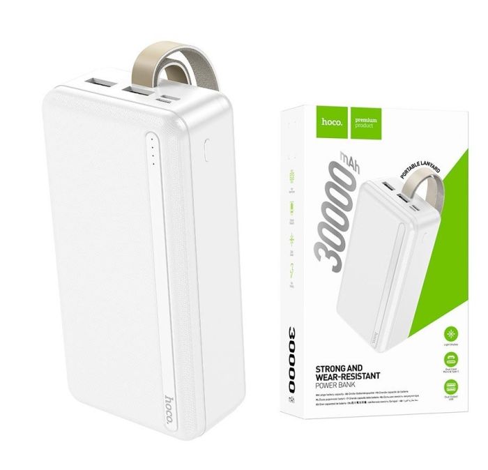 Носо 30000 mAh |2xUSB/Type-C, 2.1A|White