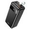 Hoco J86B 60000 mAh |4USB / Lightning / Type-C, PD / QC, 22.5W / 5A| Black