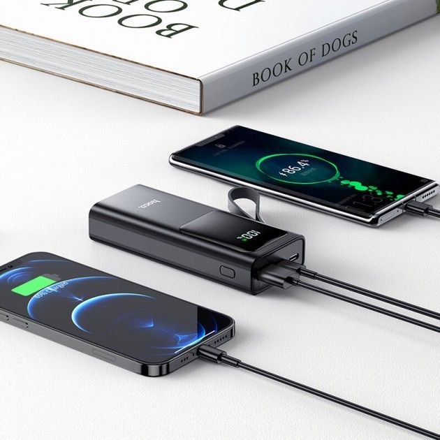 PowerBank PowerDelivery для iPhone Hoco Treasure 10000 mAh J41 Pro | чорний