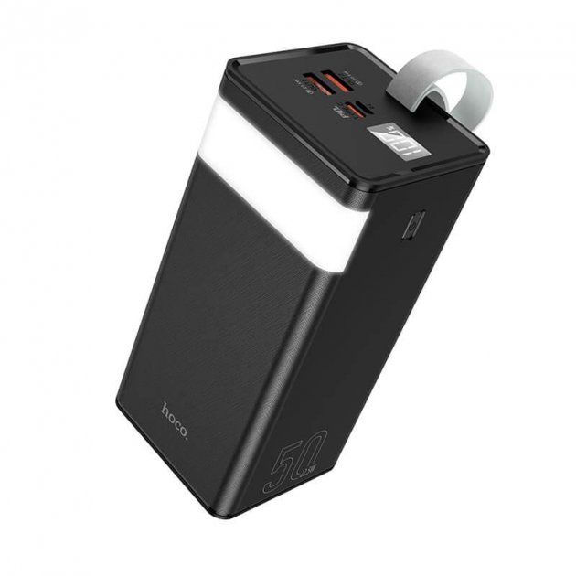 Hoco J86А 22.5W Powermaster с функцией настольной лампы 50000 mAh, черное