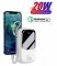 Baseus Q Pow 20000 mAh 20W Quick Charge + кабель Lightning для iPhone/iPad/Samsung/Xiaomi/Huawei whi