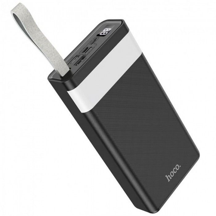 Hoco J73 Powerful із ліхтарем 30000 mAh зарядка Чорний
