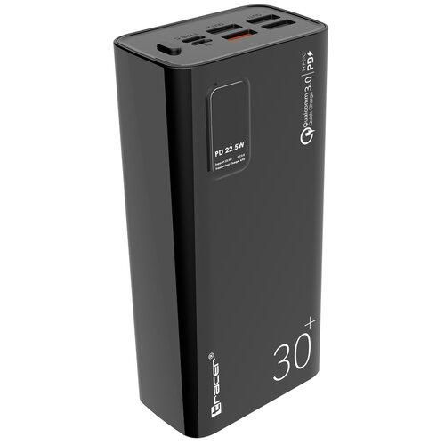Baseus TTRACER MODI 30 000 mAh (4USB/1Type-C/Li-Pol/PD/QC3.0/3A/22.5W) Black