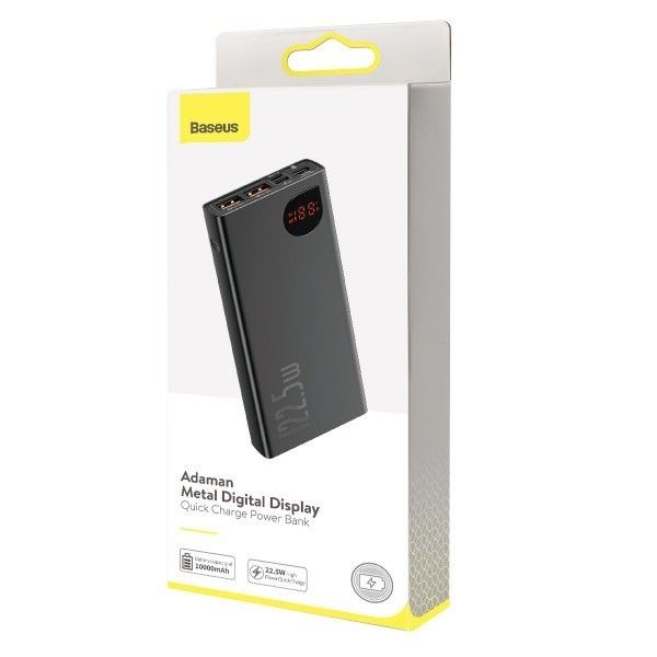 Baseus Adaman на 22.5 Ват 10000 mAh з LED-дисплеєм та індикатором заряда