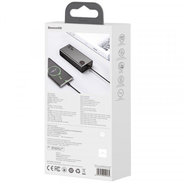 Baseus Adaman на 22.5 Ват 20000 mAh з LED-дисплеєм та індикатором заряда УМБ