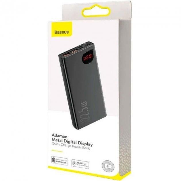 Baseus  Adaman Metal Digital Display 10000 mAh PPIMDA-B0A Black