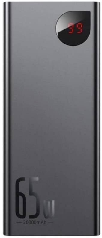 Baseus Adaman Metal Digital Display 20000 mAh 65W, Black (PPIMDA-D01)