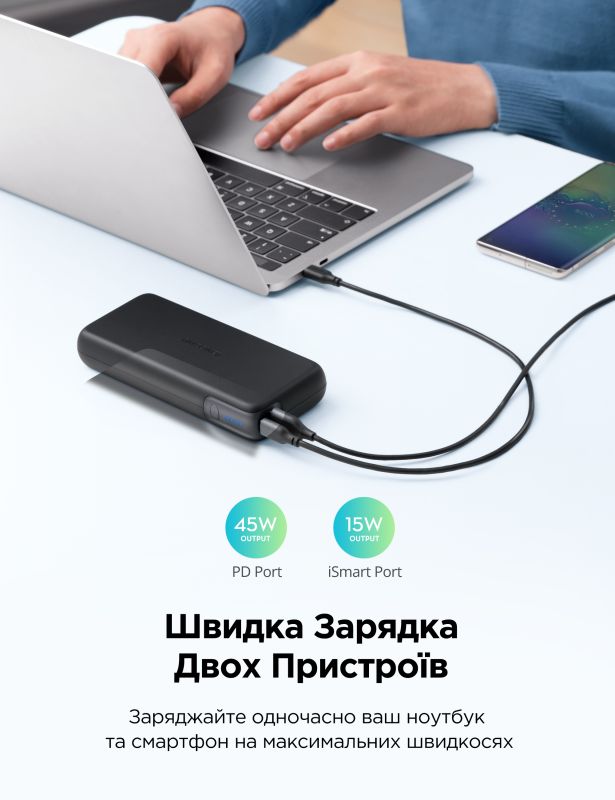 RAVPower 20000 mAh 60W Black (75-02030-035)