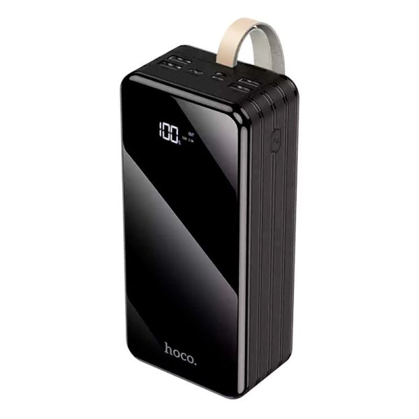 Зовнішній акумулятор повербанк Power Bank Hoco DB11 50000mAh |4USB/Type-C/Lightning, 2.1A| Black